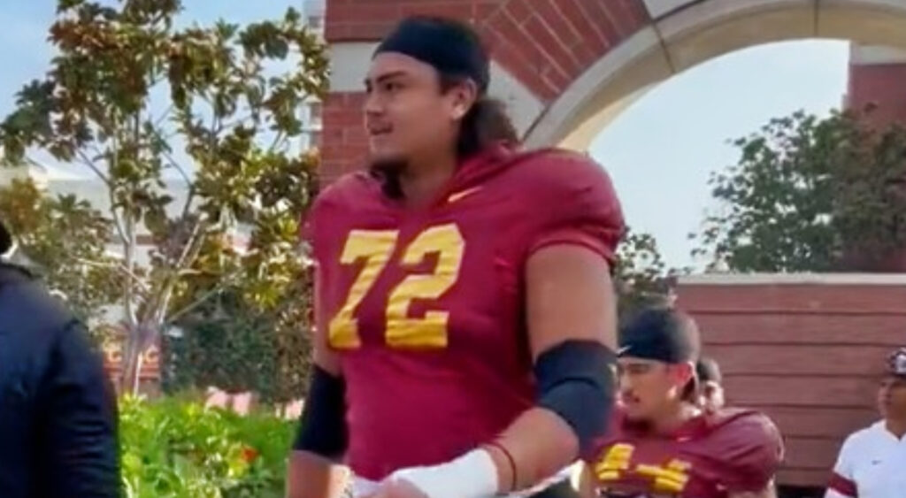 Elijah Paige in USC uniform