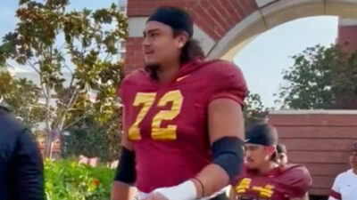 Elijah Paige in USC uniform