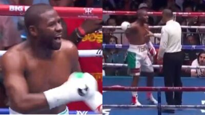 Floyd Mayweather Fires Referee during his rematch against John Gotti III