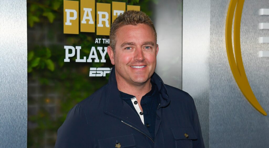 Kirk Herbstreit during party at the playoffs in 2019