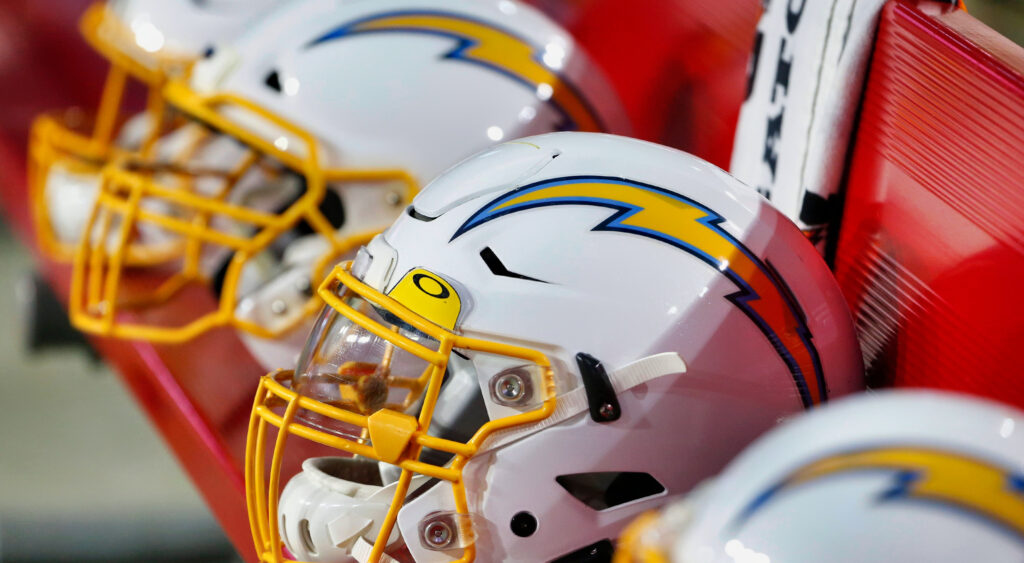 Los Angeles Chargers helmets