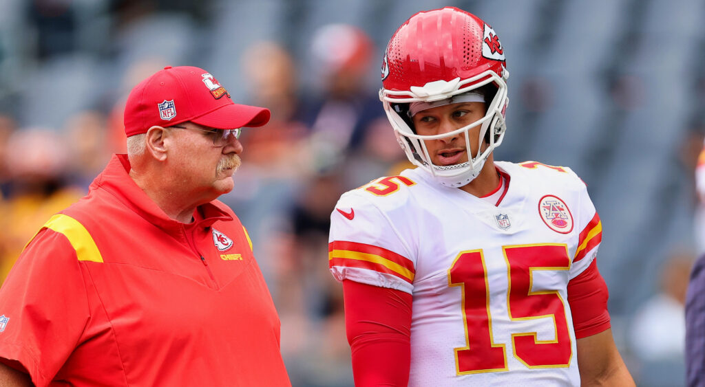 Andy Reid and Patrick Mahomes