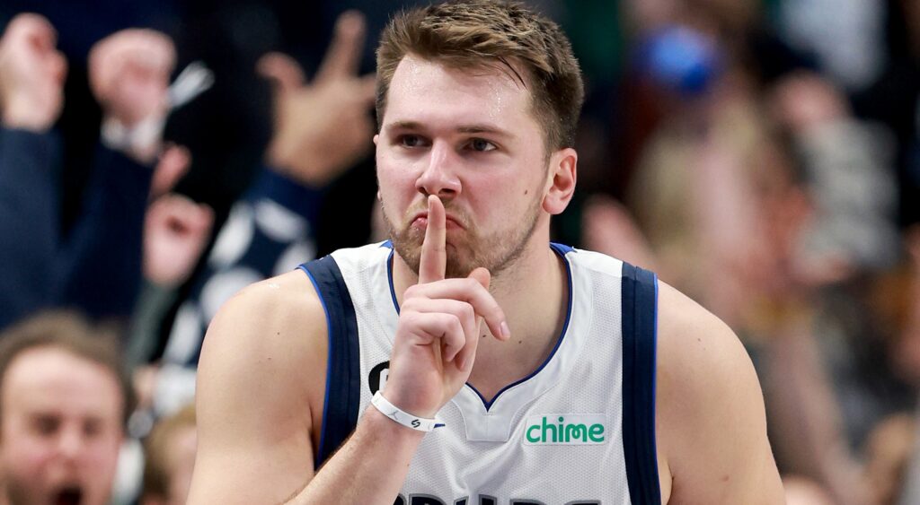 Luka Doncic playing basketball