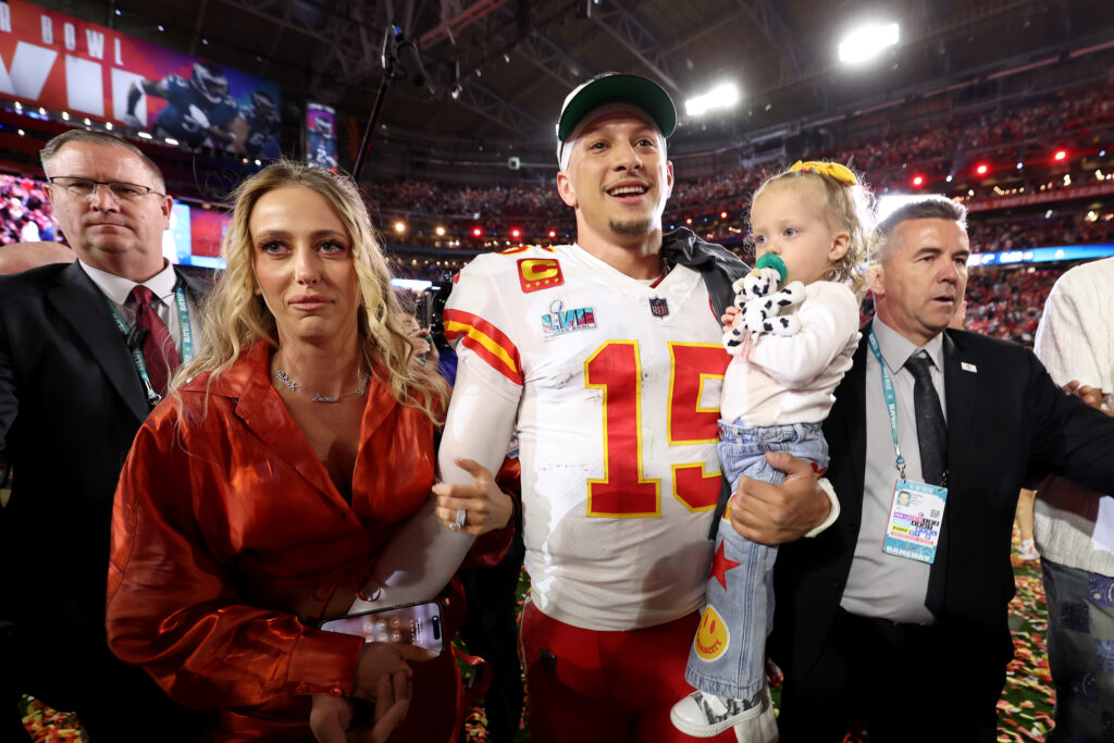 Patrick Mahomes with Family