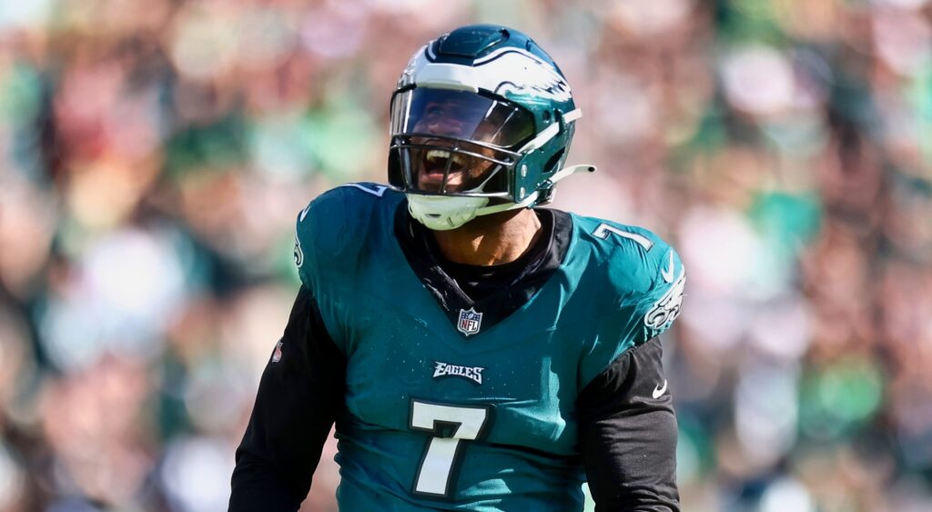 Haason Reddick of Philadelphia Eagles reacts during game.