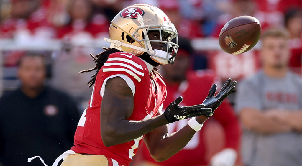 Brandon Aiyuk during a NFL game