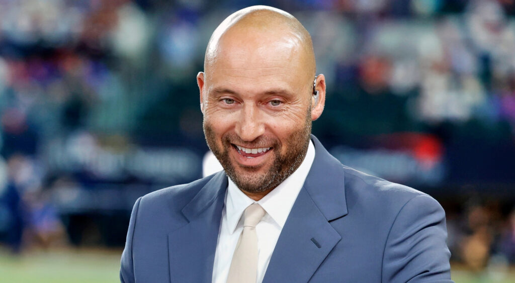 Derek Jeter smiling