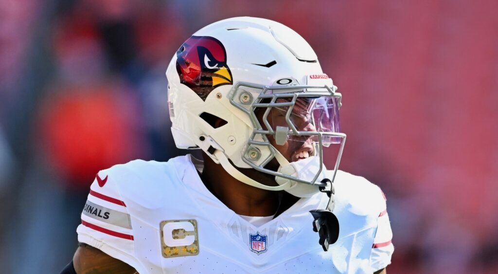 Budda Baker of Arizona Cardinals looking on.