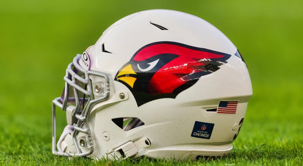 Arizona Cardinals helmet. The Cards were the last NFL team that Colt McCoy played for.