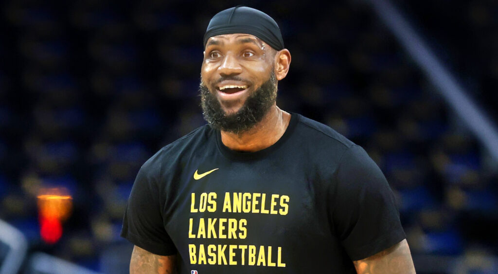 LeBron James smiling