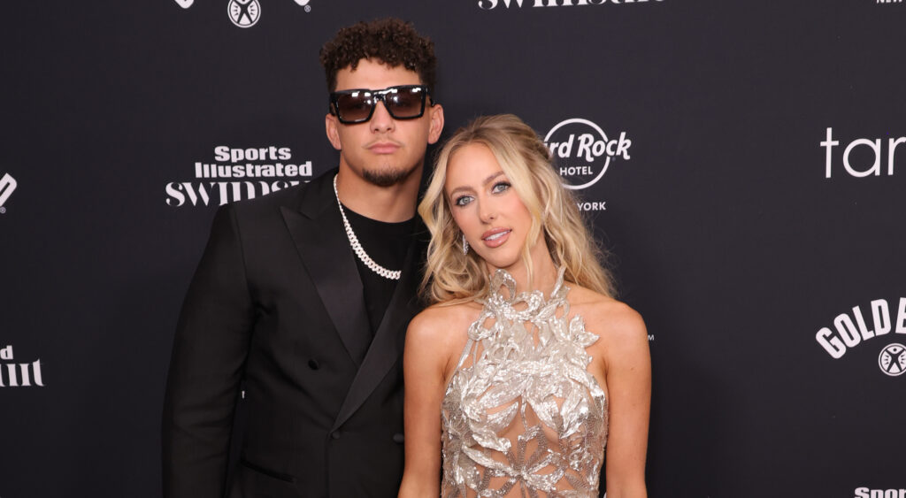 Patrick and Brittany Mahomes at the Hard Rock Hotel