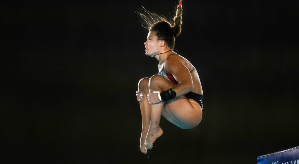 Italy's Maia Biginelli diving