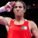 Imane Khelif saluting