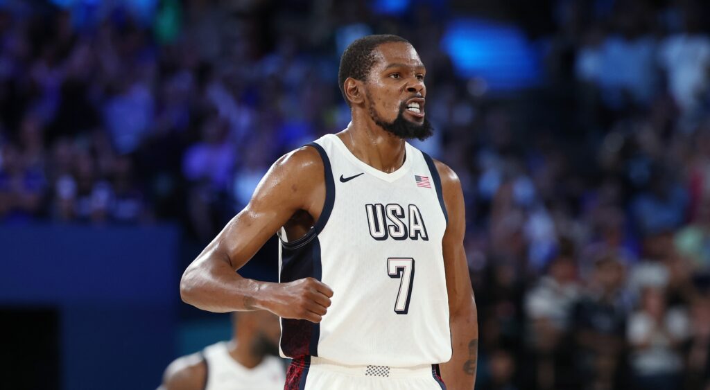 Kevin Durant during the 2024 Olympics