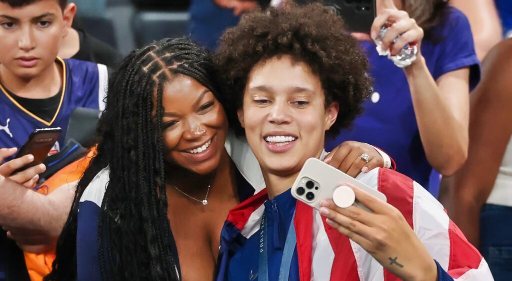 Cherelle Griner posing with Brutney