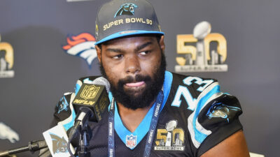 Michael Oher at press conference