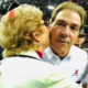 Nick Saban hugging his mother mary Saban