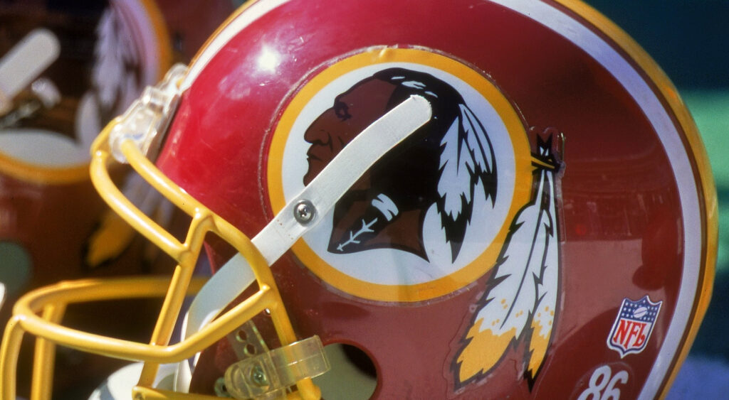 Wahington Commanders old Redskins helmet