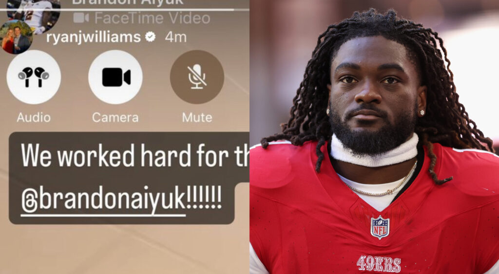 Brandon Aiyuk's Reaction To His New Monster Deal With The 49ers Was Caught On Video While Speaking With His Agent