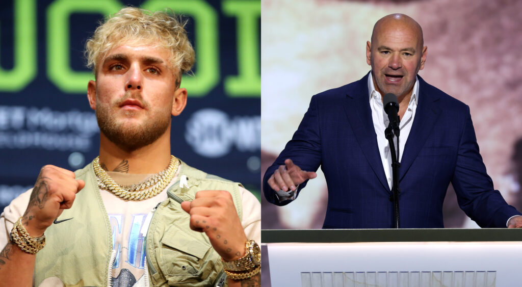 Jake Paul addresses beef with Dana White