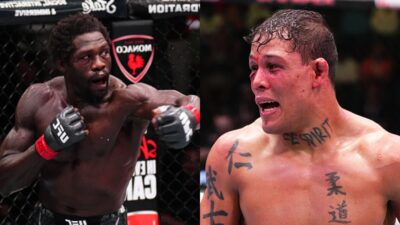 Jared Cannonier and Caio Borralho fight