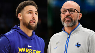 Jason Kidd discusses Kyrie Irving's significant role in the Dallas Mavericks' recruitment of Klay Thompson