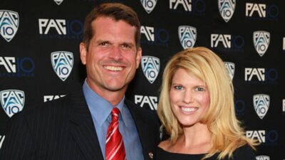 Jim Harbaugh and wife Sarah Harbaugh