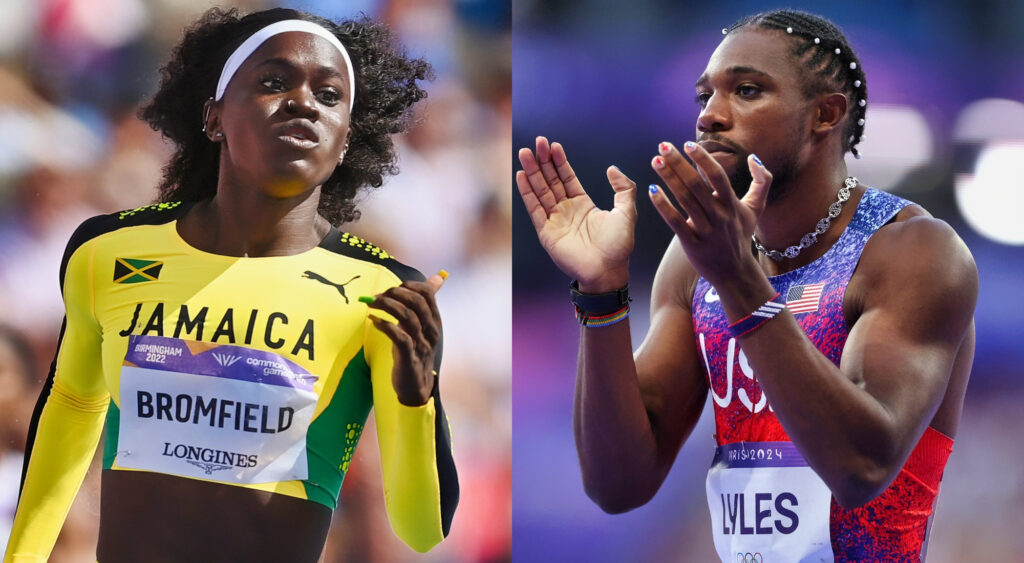 Junelle Bromfield and Noah Lyles