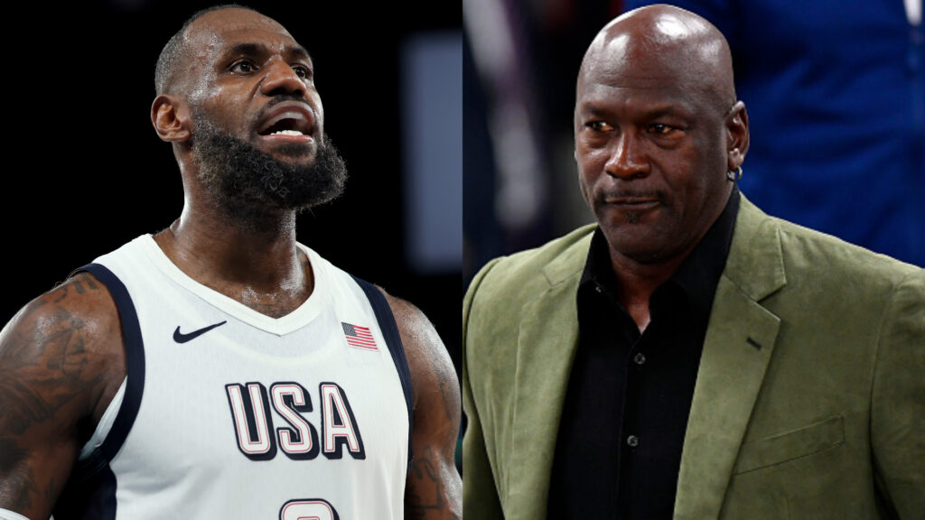 Kendrick Perkins placed LeBron James over Michael Jordan