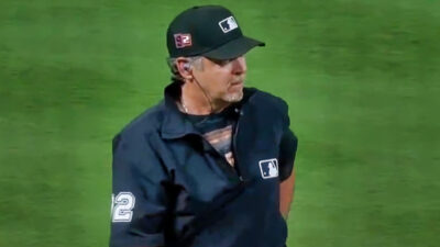 Photo of MLB Umpire for article on Wayne Randazzo