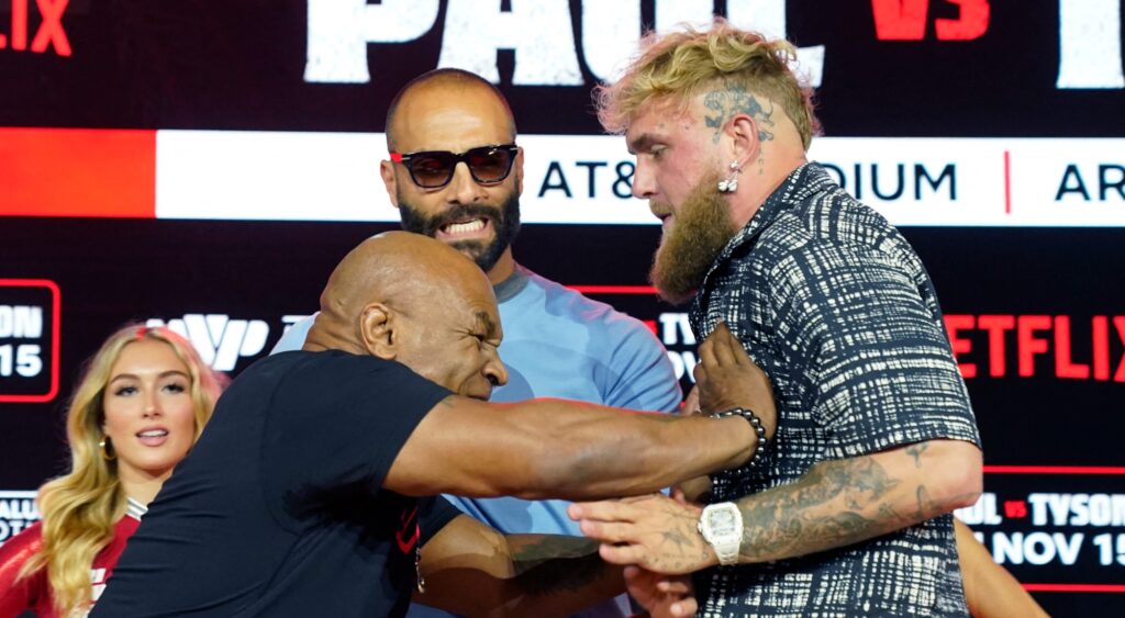 Mike Tyson and Jake Paul face off