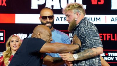 Mike Tyson and Jake Paul face off