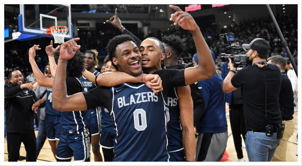 Bronny James Sierra Canyon Trailblazers