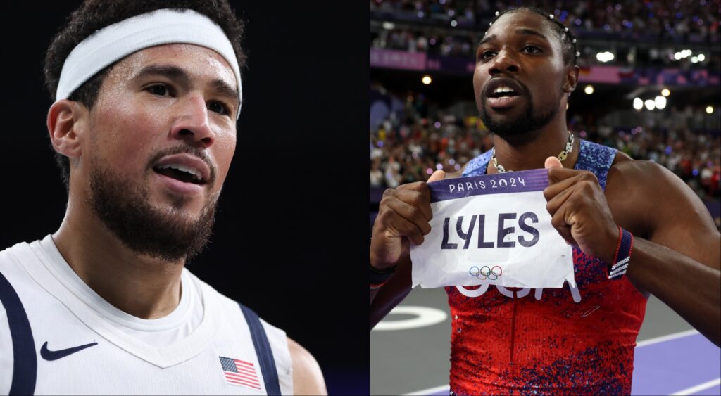 Devin Booker disagrees with Noah Lyles' comment