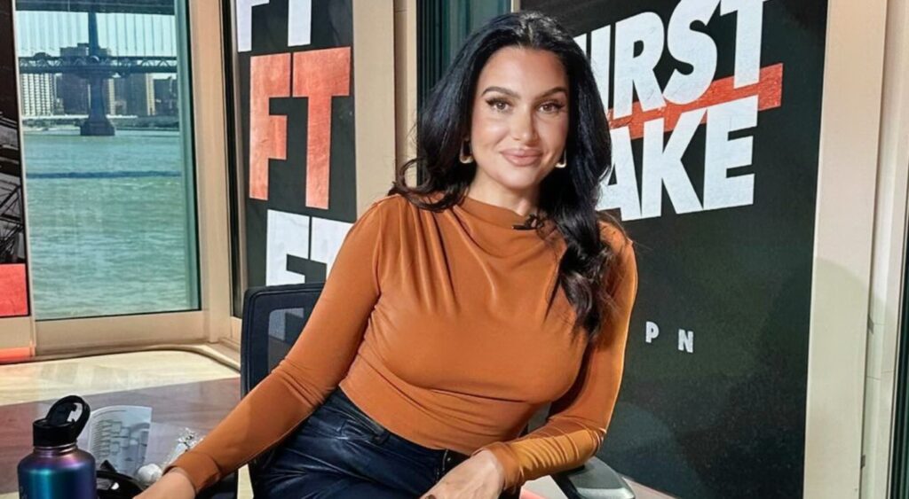 Molly Qerim posing on First Take