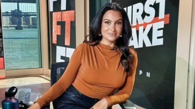 Molly Qerim posing on First Take