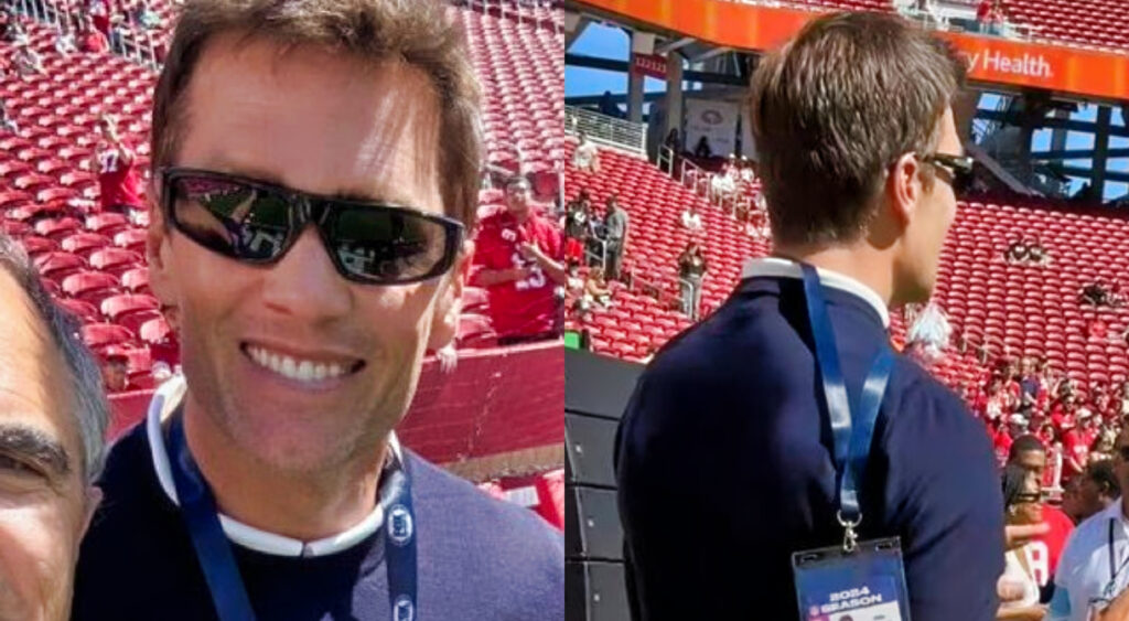 Tom Brady's media credentials image.