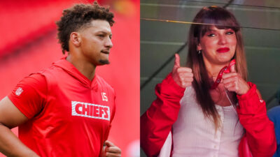 Photos of Patrick Mahomes and Taylor Swift