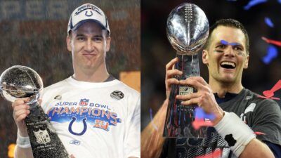 Most NFL MVP Awards: Peyton Manning [L] and Tom Brady [R]