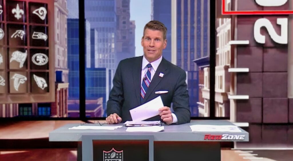 Scott Hanson during a segment of NFL RedZone.