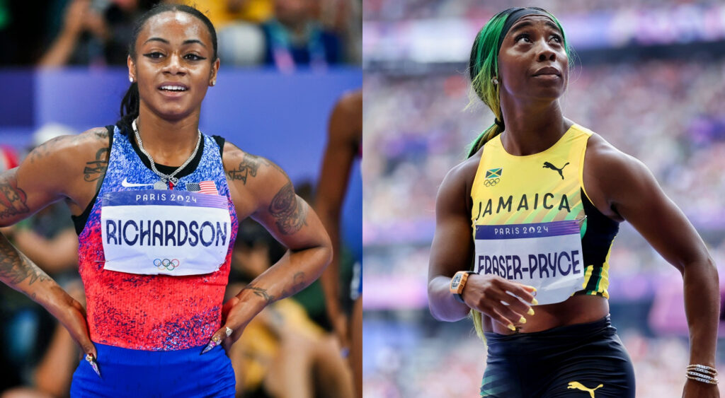 Photos of Sha'Carri Richardson and Shelly-Ann Fraser-Pryce at Olympics