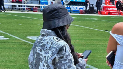 Simone Biles at Bears game