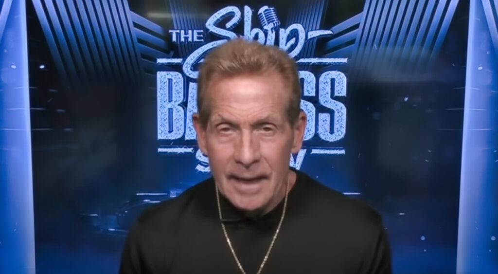 Skip Bayless speaking on podcast.