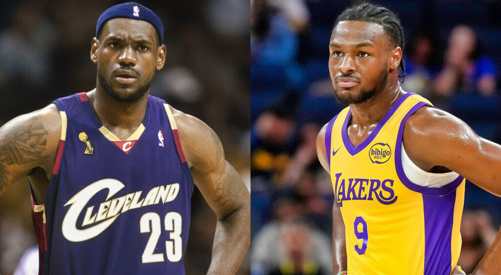 Someone Made An Interesting Comparison Of LeBron James And Bronny James' NBA 2K Debut Ratings That Will Blow Your Mind