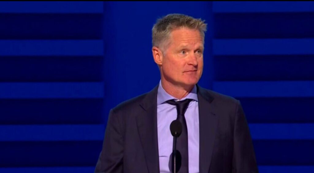 Fans mock Steve Kerr for his controversial take on DNC's opening night