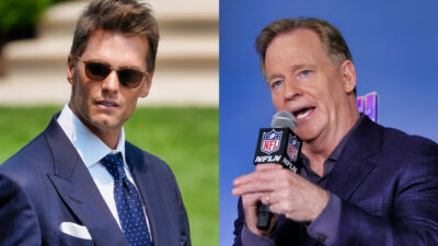 Tom Brady and Roger Goodell