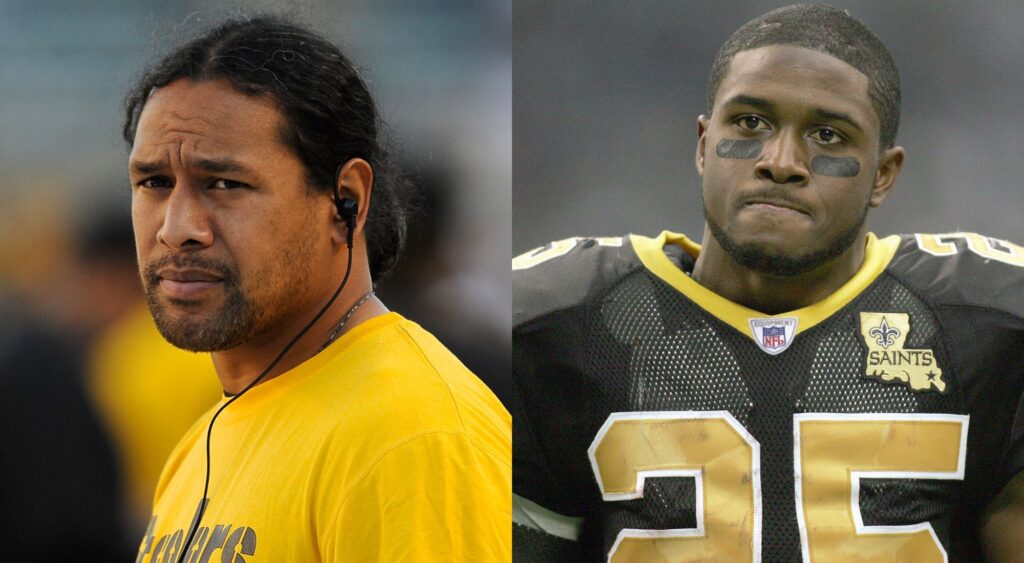 Injury-Prone Players In NFL Troy Polamalu [L] and Reggie Bush [R] 