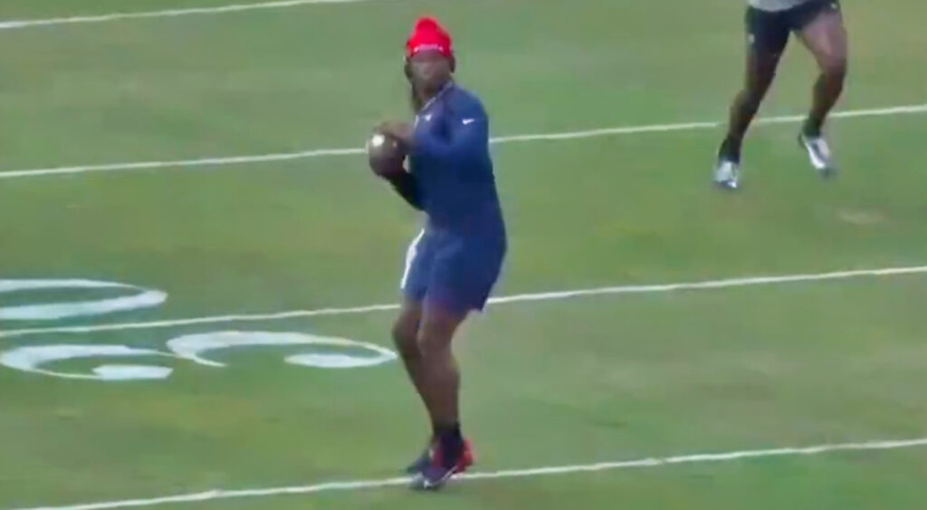 VIDEO: Patriots Rookie QB Joe Milton III Broke The Internet By Dropping 60-Yard Darts With Just A Simple Flick Of The Wrist