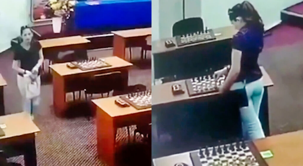 Amina Abakarova VIDEO: Security Cameras Caught Russian Chess Champion Trying To Poison Childhood Rival With Mercury, Facing Serious Jail Time And Lifetime Ban