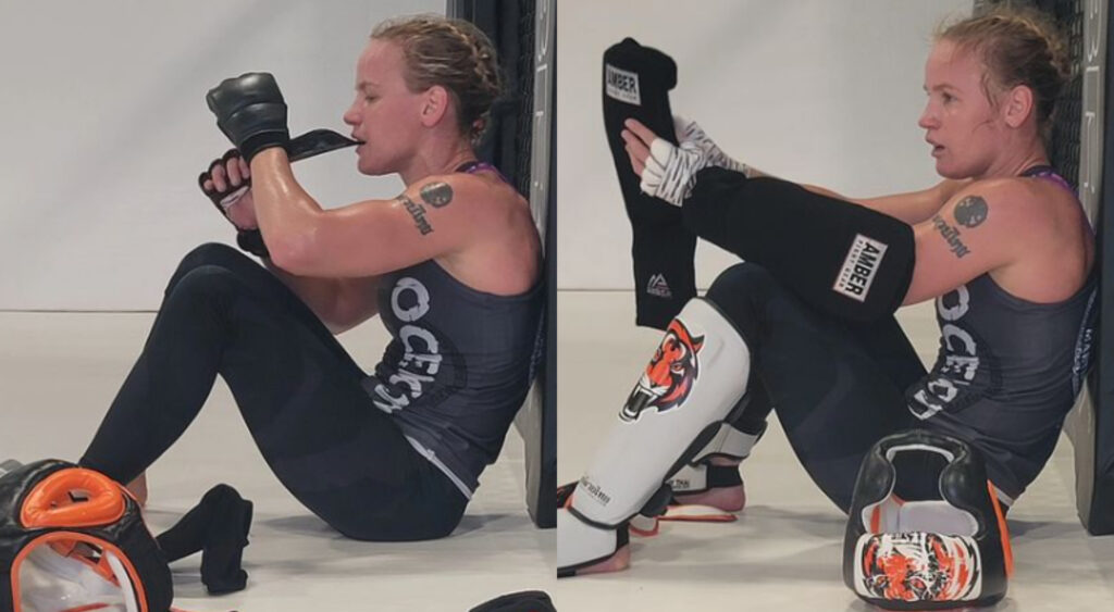 Valentina Shevchenko posts pictures of her training